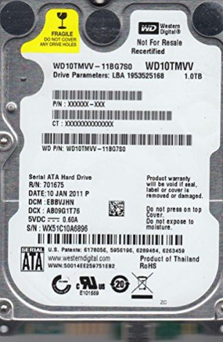 WD10TMVV-11BG7S0, DCM EBBVJHN, Western Digital 1TB USB 2.5 Festplatte
