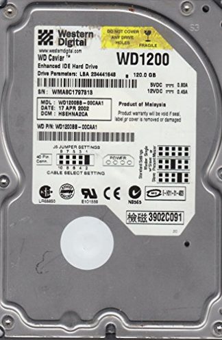 WD1200BB-00CAA1, DCM HSEHNA2CA, Western Digital 120GB IDE 3.5 Festplatte