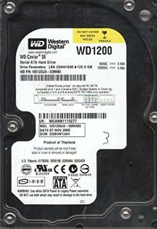 WD1200JS-00MHB0, DCM DSBNHTJAH, Western Digital 120GB SATA 3.5 Festplatte