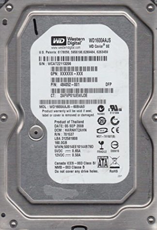 WD1600AAJS-60B4A0, DCM HARNHT2AHN, Western Digital 160GB SATA 3.5 Festplatte