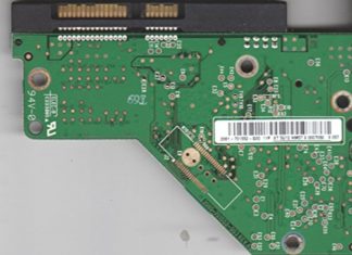 WD1600AAJS-70WAA0, 2061-701552-G00 11P, WD SATA 3.5 Leiterplatte (PCB)