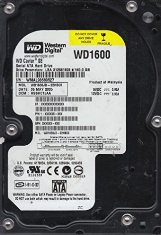 WD1600JD-22HBC0, DCM HSBHCTJAA, Western Digital 160GB SATA 3.5 Festplatte