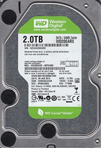 WD20EARX-00PASB0, DCM HHNCNVJCHB, Western Digital 2TB SATA 3.5 Festplatte
