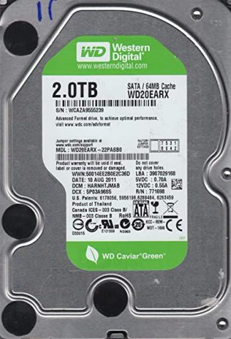 WD20EARX-22PASB0, DCM HARNHTJMAB, Western Digital 2TB SATA 3.5 Festplatte
