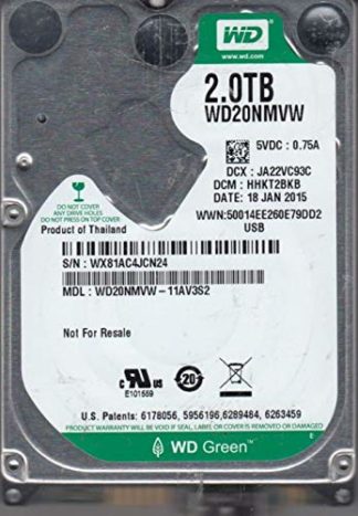 WD20NMVW-11AV3S2, DCM HHKT2BKB, 2TB USB 2.5 Hard Drive