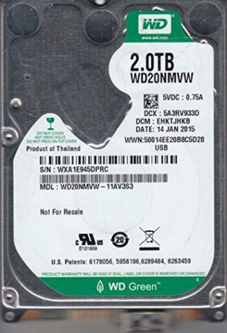 WD20NMVW-11AV3S3, DCM EHKTJHKB, 2TB USB 2.5 Hard Drive