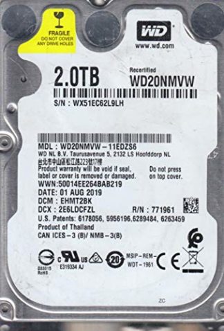 WD20NMVW-11EDZS6, DCM EHMT2BK, 2TB USB 2.5 Hard Drive