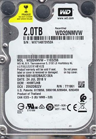 WD20NMVW-11EDZS6, DCM HHMTJHB, 2TB USB 2.5 Hard Drive