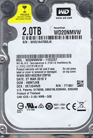 WD20NMVW-11EDZS7, DCM HBMTJHB, 2TB USB 2.5 Hard Drive