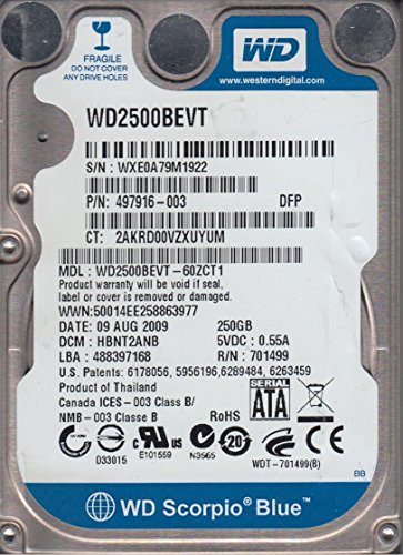 WD2500BEVT-60ZCT1-DCM-HBNT2ANB-Western-Digital-250GB-SATA-25-Festplatte-B016YFOY6U