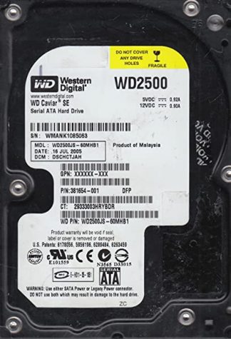 WD2500JS-60MHB1, DCM DSCHCTJAH, Western Digital 250GB SATA 3.5 Festplatte