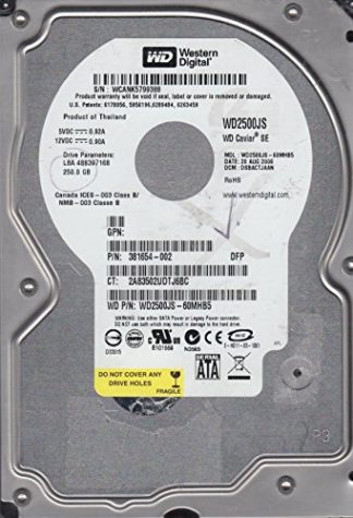 WD2500JS-60MHB5, DCM DSBACTJAAN, Western Digital 250GB SATA 3.5 Festplatte