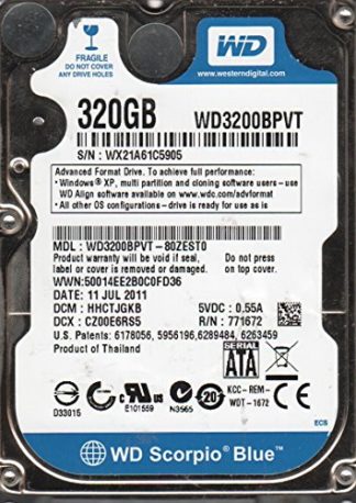 WD3200BPVT-80ZEST0, DCM HHCTJGKB, Western Digital 320GB SATA 2.5 Festplatte