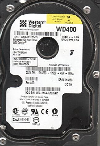 WD400BB-75FJA1, DCM DSCACTJCA, Western Digital 40GB IDE 3.5 Festplatte