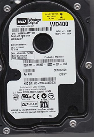 WD400BD-75JMC0, DCM HSBANTJCA, Western Digital 40GB SATA 3.5 Festplatte