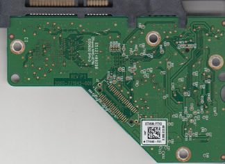 WD40EFRX-68WT0N0, 771945-F01 04P, WD SATA 3.5 Leiterplatte (PCB)