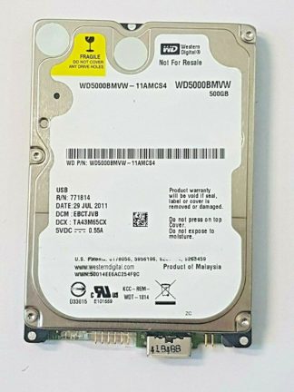 WD5000BMVW-11AMCS4 DCM EBCTJVB DCX TA43M65CX SN WXF1Exxxxxx 29 JUL 2011 Malaysia