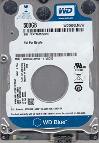 WD5000LMVW-11VEDS3, DCM HAKT2BBB, 500GB USB 2.5 Hard Drive