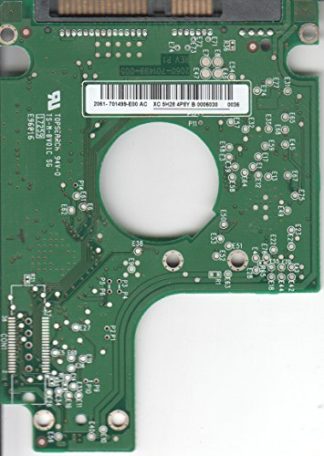 WD800BEVS-00VAT0, 2061-701499-E00 AC, REV P1, WD SATA 2.5 Leiterplatte (PCB)